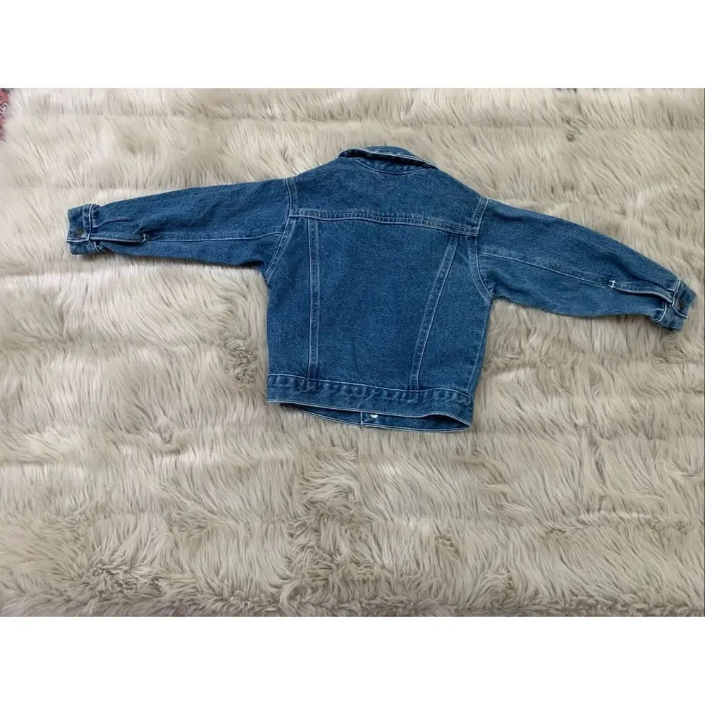 Vintage Santa Fe Jean Co Kids Jean Cotton Jacket Size 3